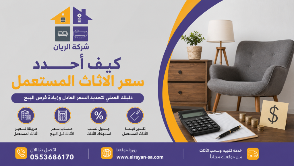 جدول نسب استهلاك الأثاث المستعمل وتقدير القيمة المتبقية