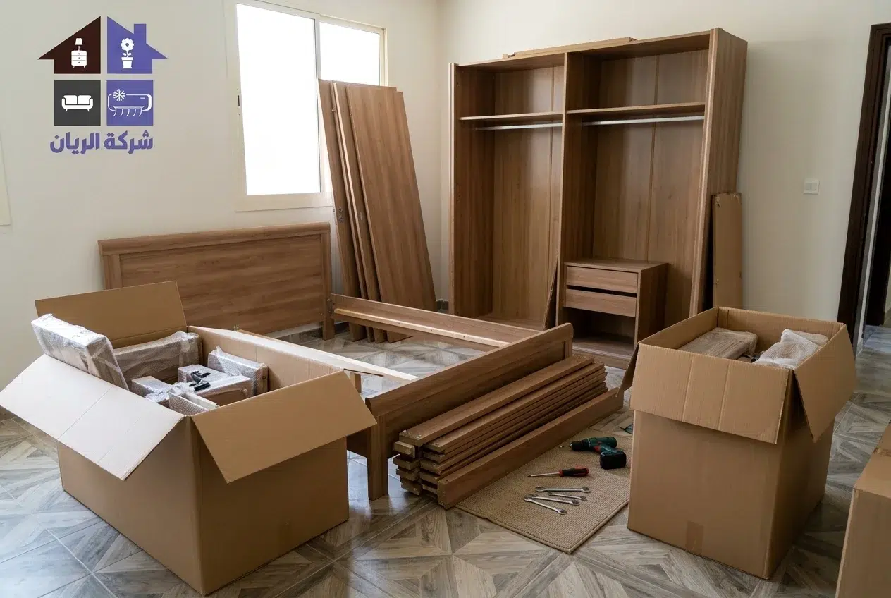 فك الأثاث المستعمل في حي الملك عبد العزيز بالرياض